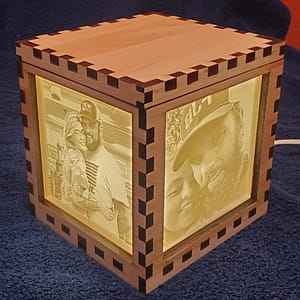 Custom 3D Printed Lithophane Picture Boxes