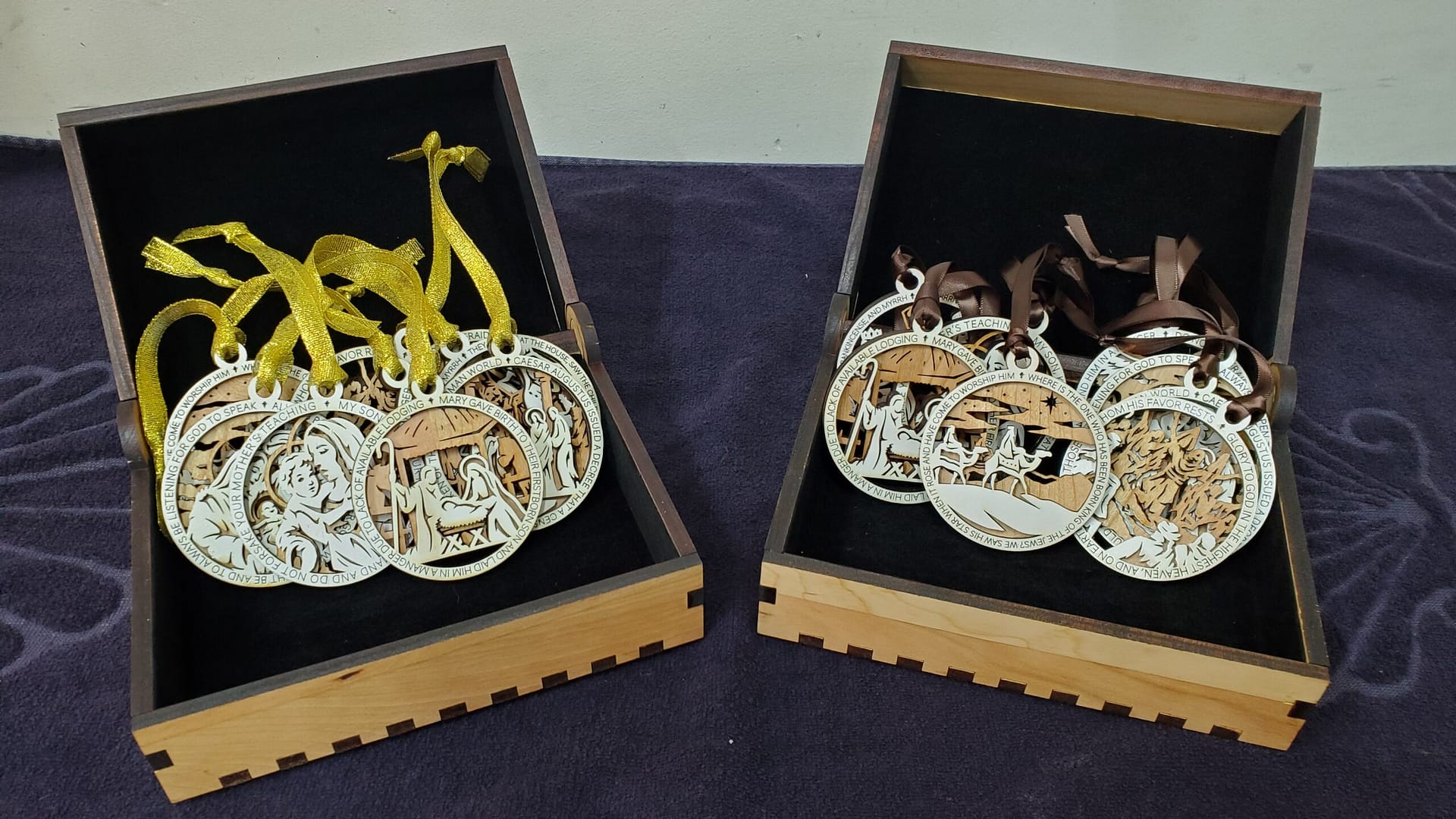 Christmas Story Ornament Set with Engraved Storage Box - Image 2