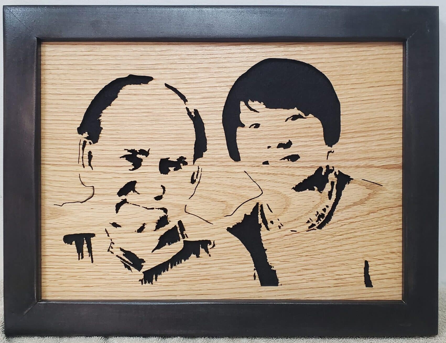 Custom Wooden Portrait - Image 2